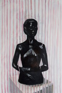 Black Venus, 2014-15 (olie på linned) af Cathy Lomax
