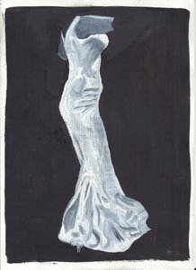 Elsie, 2012 (olie og akryl på papir) af Cathy Lomax