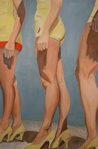 Legs, 2007 (olie på lærred) af Cathy Lomax