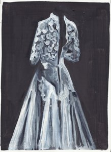 Lorelei, 2012 (olie og akryl på papir) af Cathy Lomax