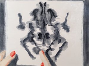 Rorsharch Drawing, 2017 (olie på papir)