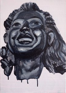 De glade jomfruer: Olivia, 2017 (olie på linned)