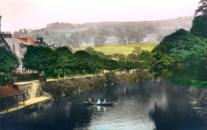 The River Derwent ved Matlock, Derbyshire, 1926.