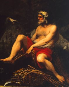 Erminia blandt hyrder, af Cecco Bravo (1607-1661), detalje