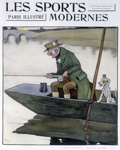 Lystfiskeri - tegning af C. Aldin i "Modern Sports"" af Cecil Charles Windsor Aldin