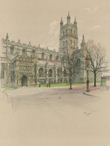 Gloucester katedral af Cecil Charles Windsor Aldin