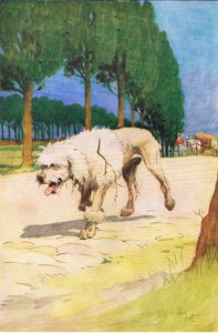 Moufflou (fra historien Moufflou), illustration fra A Staircase of Stories udgivet af Thomas Nelson & Sons Ltd 1940