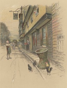 The Kings Head, Chigwell af Cecil Charles Windsor Aldin