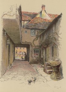 The Kings Head, Malmesbury af Cecil Charles Windsor Aldin