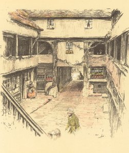 The New Inn, Gloucester af Cecil Charles Windsor Aldin