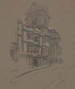 Uden titel (håndfarvet litho) af Cecil Charles Windsor Aldin
