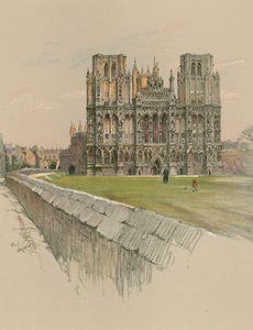 Wells katedral af Cecil Charles Windsor Aldin