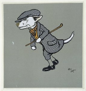Hvid ræv, gentleman - i "" Merry Party"", ill. af Cécil Aldin, red. Hodder & Stoughton, London af Cecil Charles Windsor Aldin
