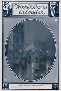 London om vinteren - en våd aften i Piccadilly