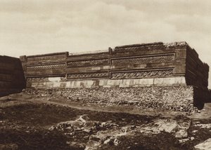 Mexico: Ruinerne af Mitla, Oaxaca State (s/h foto)