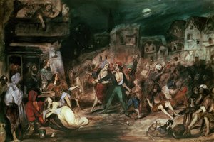 Gringoire in the Court of Miracles, illustration fra kapitel VI i 