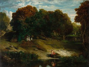 I skoven, 1841. af Celestin Francois Nanteuil
