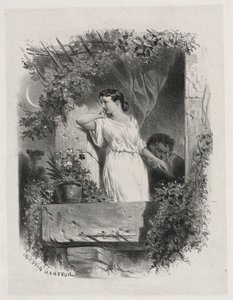 På altanen af Celestin Francois Nanteuil