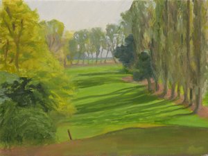 Fra det 10. hul, Lido (maleri) af Celia Montague