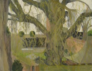 Park Town garden, Oxford (olie på lærred) af Celia Montague