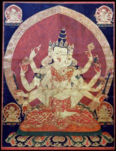 Guhyasamaja Akshobhyavajra Tanaka, 1600-tallet. af Central Asian Art.