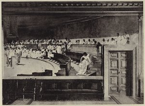 The Arraign of Catiline (litho) af Cesare (after) Maccari