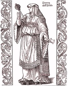 En bonde fra ISCHIA - italiensk dragt i 1600-tallet af Cesare (after) Vecellio