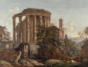 Et af et par romerske mikromosaikbilleder 