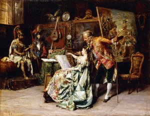 I kunstnerens atelier, 1872