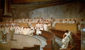 Cicero beskylder Catiline for sammensværgelse i Senatet
