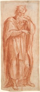 Eleazar, studere til en fresco i Det Sixtinske Kapel, Santa Maria Maggiore, Rom