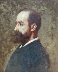 Portræt af Ambrogio Raffele af Cesare Tallone