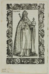 Blad fra Habiti antichi e moderni, plade 92 fra Træsnit fra Books of the XVI Century