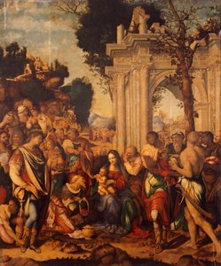 Magiernes tilbedelse af Cesare da Sesto (1477-1523)