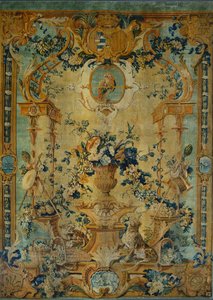 Sæbefabrikspanel: Efterår, ca. 1717. af Chaillot Workshops Royal Savonnerie Manufactory