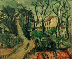 Ch. Soutine, landskab med huse af Chaim Soutine