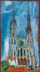 Chartres katedral, 1933 af Chaim Soutine