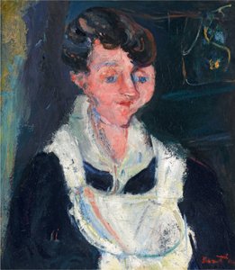 La Soubrette (Den ventende tjenestepige), ca. 1933 (olie på lærred) af Chaim Soutine