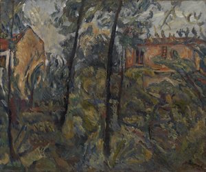 Landskab med huse, ca. 1918 af Chaim Soutine