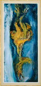 Le coq - en hane ... (maleri på lærred) af Chaim Soutine
