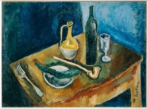 Stilleben med rør - Stilleben med rør MNPL ... af Chaim Soutine
