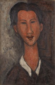 Portræt af Chaim Soutine (1893-1943) - Maleri af Amedeo Modigliani (1884-1920) af Chaim Soutine