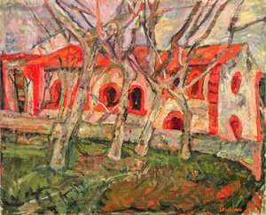Den røde kirke af Chaim Soutine