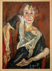 Den gamle skuespillerinde (maleri på lærred) af Chaim Soutine