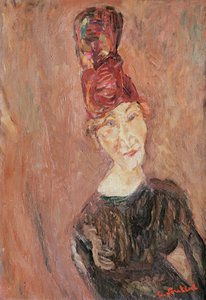 Kvinde med hat, 1926 af Chaim Soutine