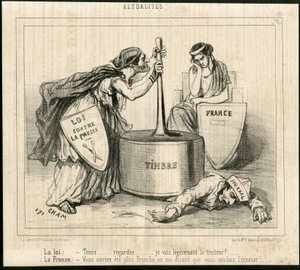 Illustration af Cham (1819-1879) i Le Charivari