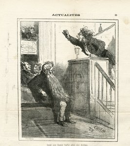 Illustration af Cham (1819-1879) i Le Charivari af Amédée de Noé