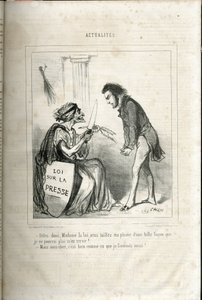 Illustration af Cham (1819-1879) i Le Charivari af Amédée de Noé