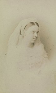 Maria Alexandrovna de Russie - Portræt af storhertuginde Maria Alexandrovna af Rusland (1853-1920), hertuginde af Sachsen-Coburg og Gotha, af Bergamasco, Charles (Karl) (1830-1896). Albumin Foto, ca. 1871. Russisk Stats Film- og Fotoarkiv, Krasnogorsk
