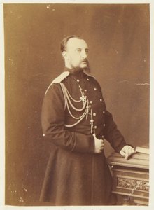 Nicolas Nikolaievitch de Russie - Portræt af storhertug Nicholas Nikolaevich (den Ældste) af Rusland (1831-1891), af Bergamasco, Charles (Karl) (1830-1896). Albumin Foto, ca. 1874. Russisk Stats Film- og Fotoarkiv, Krasnogorsk af Charles Bergamasco